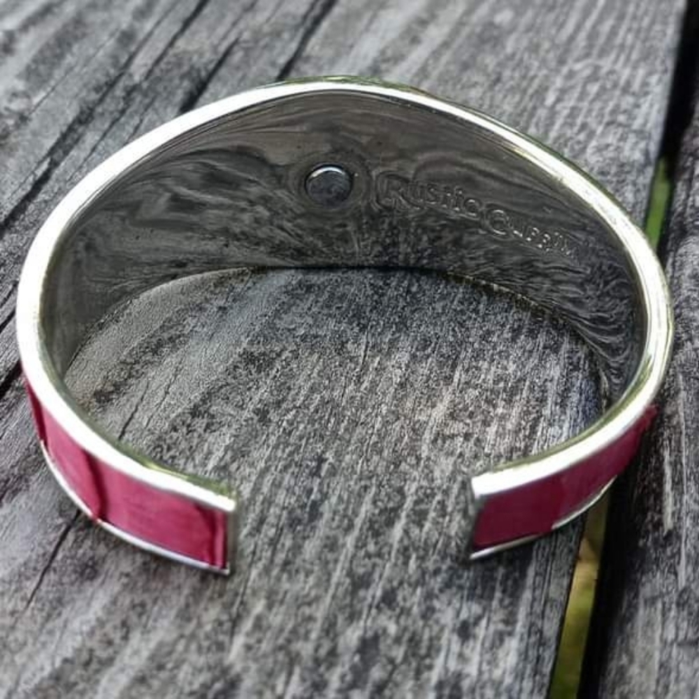 New Rustic Cuff Monique Pink Python Bracelet - image 2